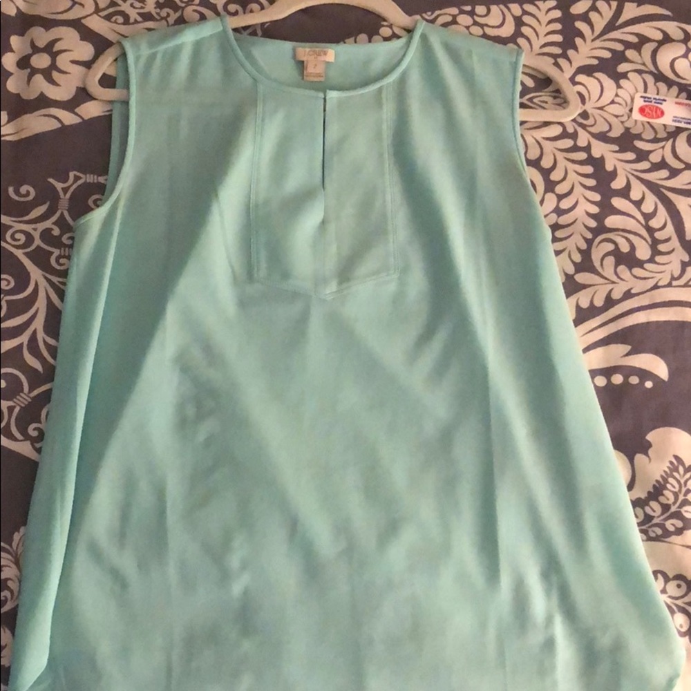 J Crew Blouse - Aqua Blue size 2